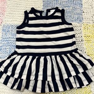 HannaAnderson,6-12, classic navy/white stripe, 💯% cotton.perfect summer dress👼